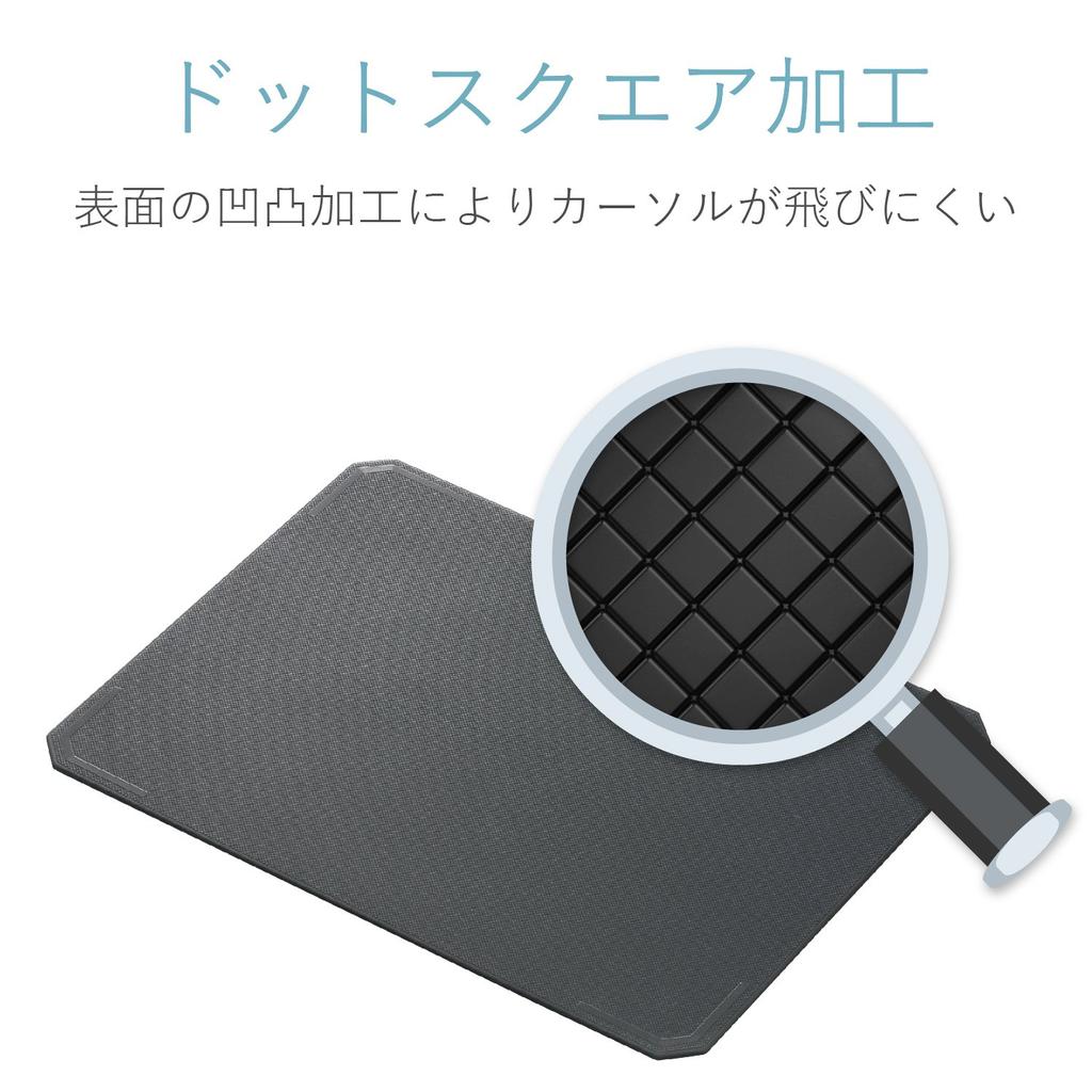 Коврик для мыши ELECOM большой XL размер силиконовый гладкое покрытие адсорбционного типа черный противоскользящий MP-SR01BK