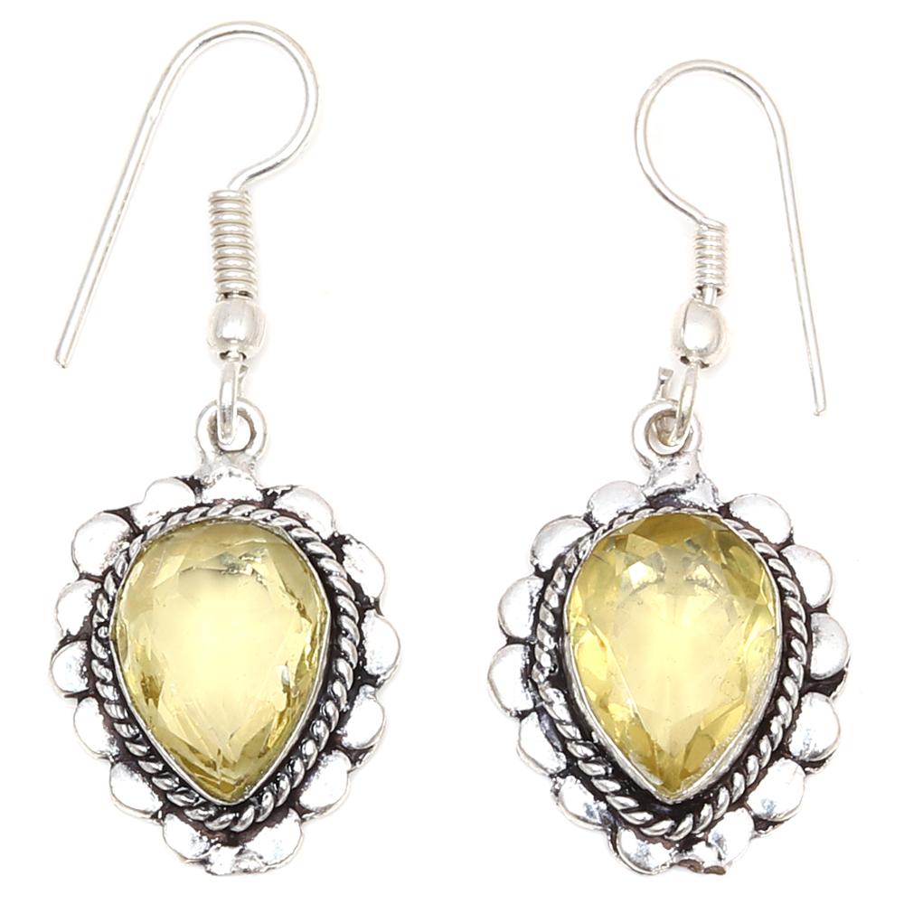 Lemon Topaz Gemstone Friends Jewelry Necklace Set 18-20''