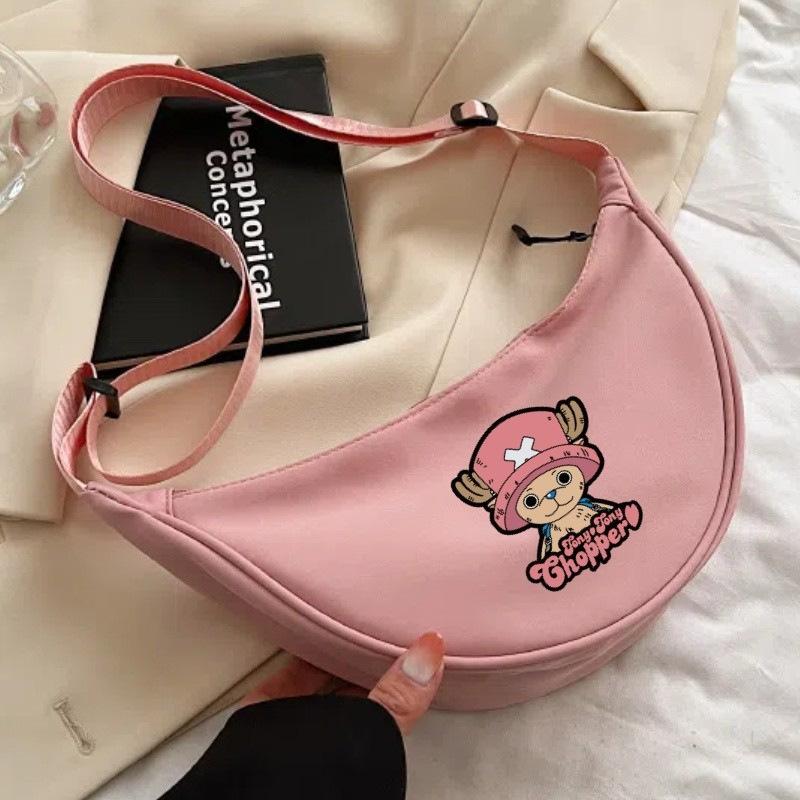 One Piece cartoon print nylon crossbody bag/commuter dumpling bag