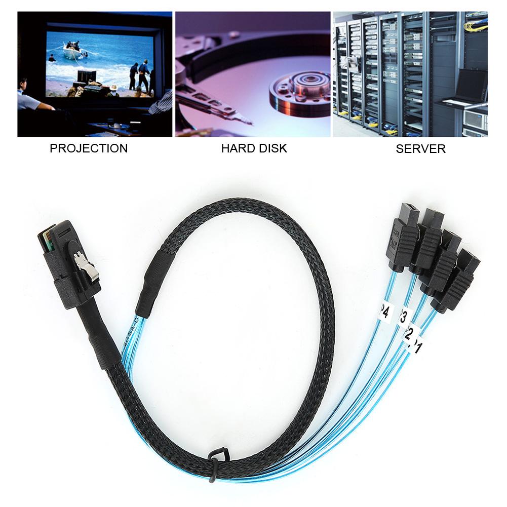 G0101 Кабель Mini SAS 36P SFF‑8087 к 4SATA Серверная линия передачи данных Компьютерные аксессуары