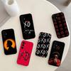 Чехол для телефона W-Weeknd XO для Samsung S25, S24, S21, S22, S23, S30, Ultra, S20, Plus, Fe, Note, 10, 9, 5G Черная крышка