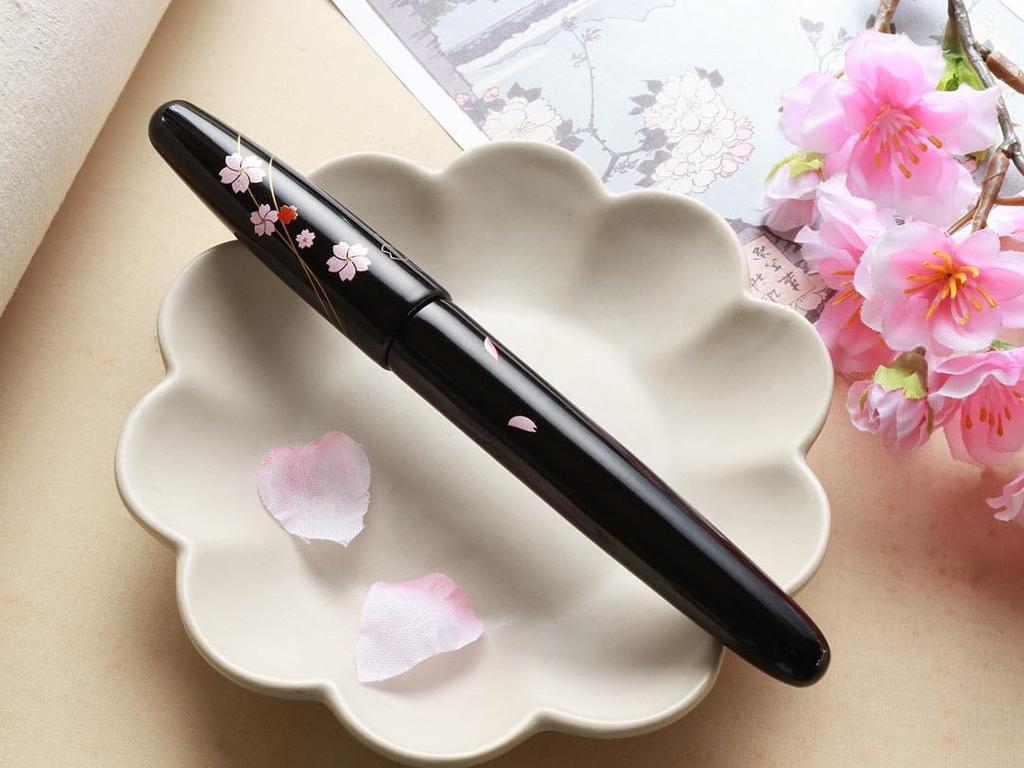 WANCHER Dream Pen Echizen Lacquer Cherry Blossom Moonlit Night Fountain Extra - [WANCHER Pen] (EF Fine)