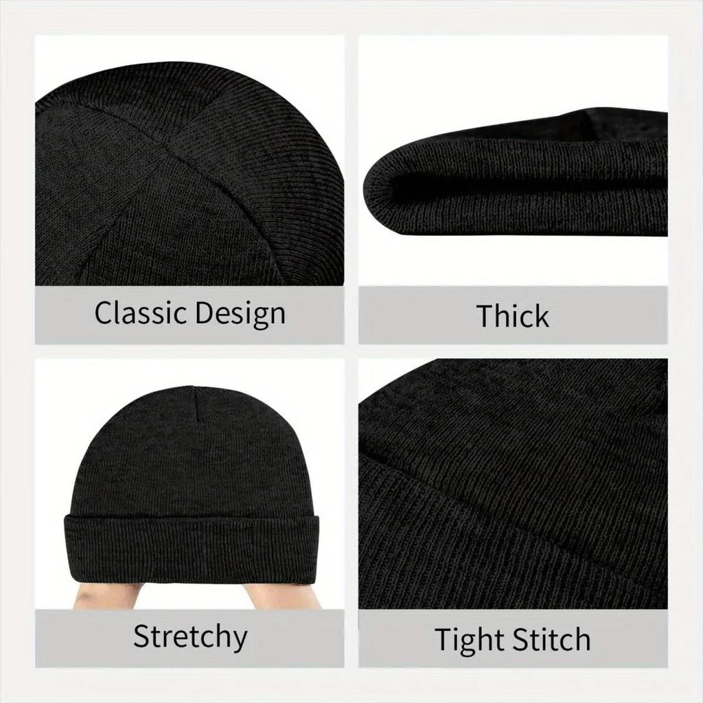 New French Motocross Beanie Hats Bonnet Hats Unisex Women Vintage Hippie Knitting Hat Winter Printed Elastic Caps