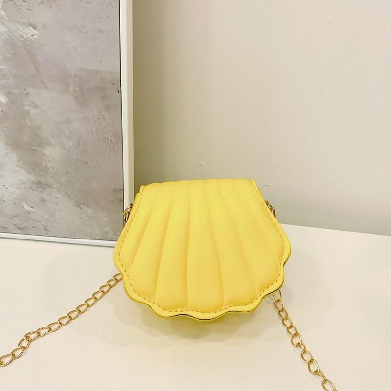 Shell Exquisite Cute Mini Childrens Shoulder Bag With Chain Style Casual