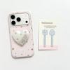 Круглый край Корейский позолоченный кулон-звезда для iPhone17promax Apple 16 чехол для мобильного телефона 15 держатель-сердечко