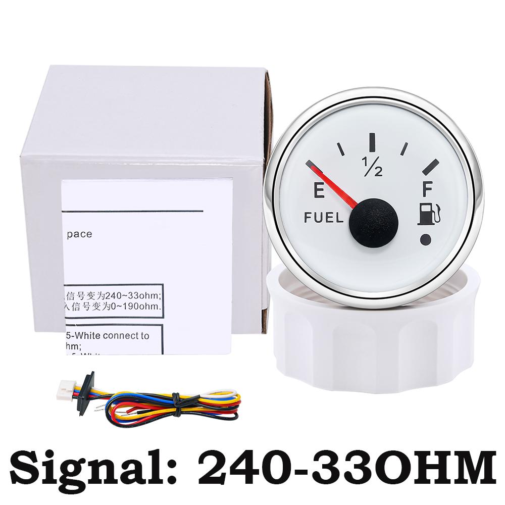 Указатель уровня топлива 240-33 Ом с датчиком уровня топлива 52 мм Указатель уровня топлива с красной подсветкой Индикатор масла Диапазон датчика 100-500 мм