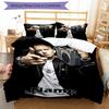 3pcs Custom Name Eminem Bedding Set Duvet Cover Closure Includes 1 Duvet Cover & 2 Pillowcases, Soft and Comfortable for All Seasons.