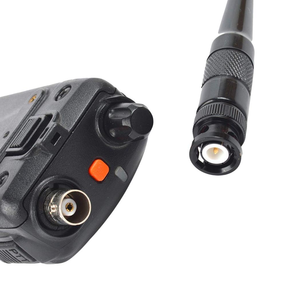 TWAYRDIO Wireless Antenna for Kenwood and Icom VHF UHF Dual Band BNC Type Flexible Handy Antenna for Radio Transceiver Transmitting and Receiving