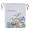 Sanrio Персонажи Складчатый Затягивающийся Завязками Регистрационный Sanrio [Сумка со шнурком] Сумка/Новый