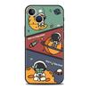 Мультяшный милый чехол-накладка Космонавт для iPhone 17 16 15 14 13 12 Pro Max 11 Pro Max 17 AIR Plus Ударопрочный мягкий корпус из ТПУ
