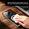 High-End PU Leather Case For Huawei Pura 90s Pro Max/Pura 90s Pro Magnetic 360 ° Rotating Stand Lens Protection Shockproof Cover