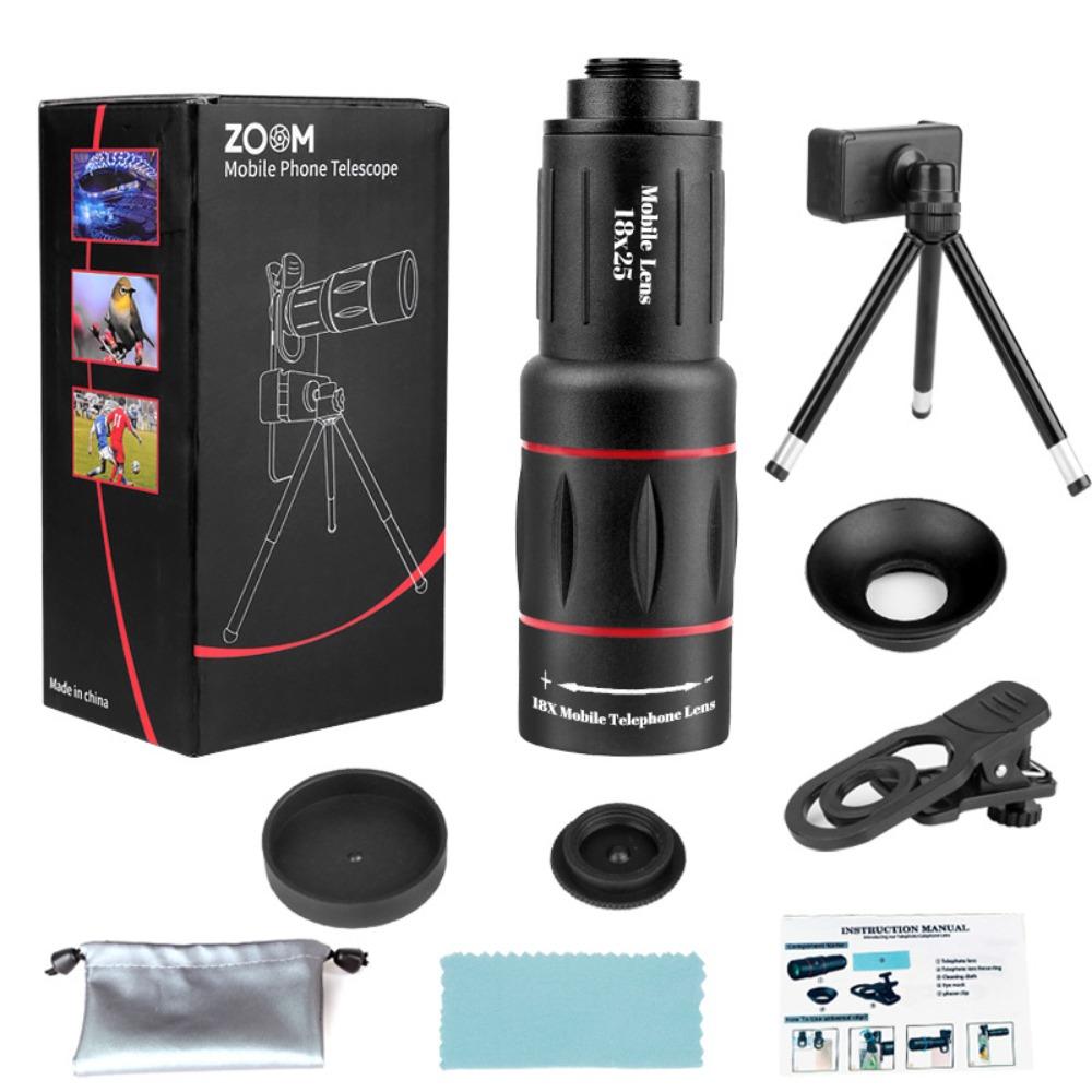 18 Times Zoom Camera Lens External Mobile Phone Camera Telescope Concert