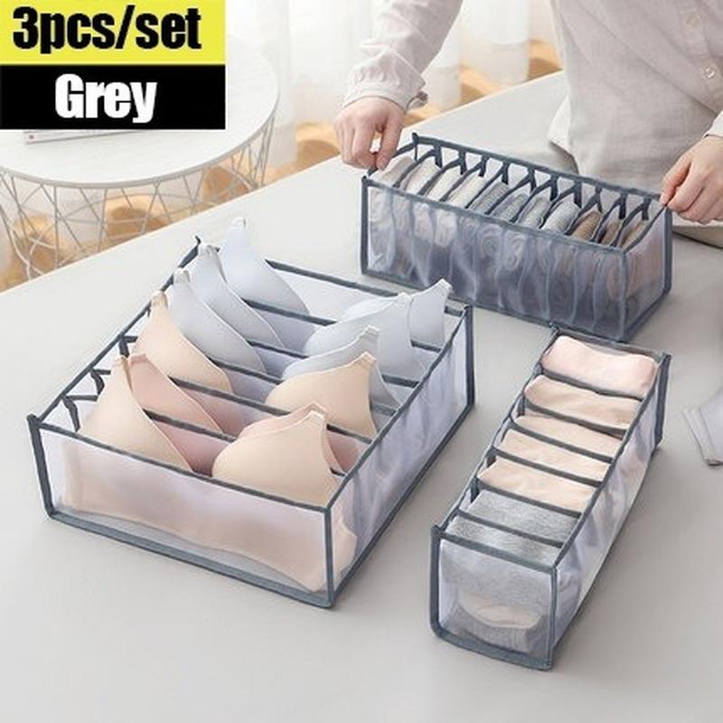 6/7/11 сетка, нижнее белье, бюстгальтер, носки, ящики для хранения трусов, ящик для хранения, органайзеры, коробки, нижнее белье, шарфы, носки, бюстгальтер, сортировка