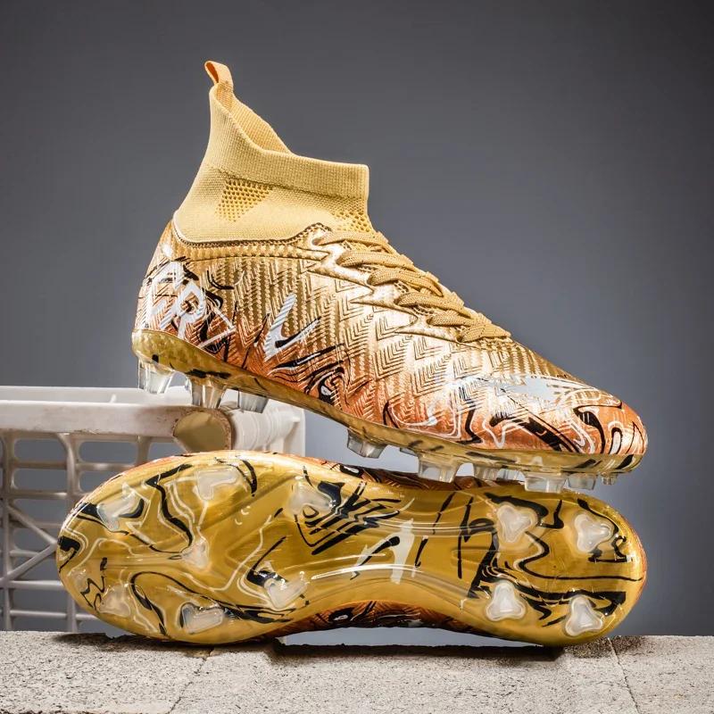 New Low Top Student Football Shoes with Long And Broken Pins for Training And Matches CR7 Professional Youth Sports Shoes