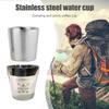 3x Coffee Mugs Stainless Steel Portable Outdoors Camping Hiking Picnic Water Cup for Household Kitchen Easy Supply
