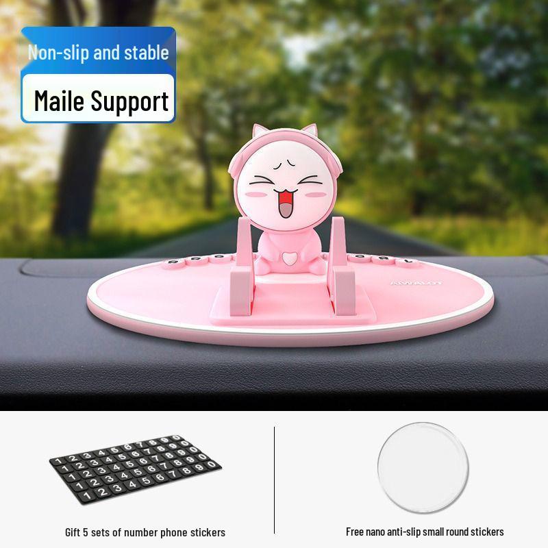 Мультяшный держатель для телефона на приборную панель автомобиля - многофункциональный кронштейн для навигационной системы