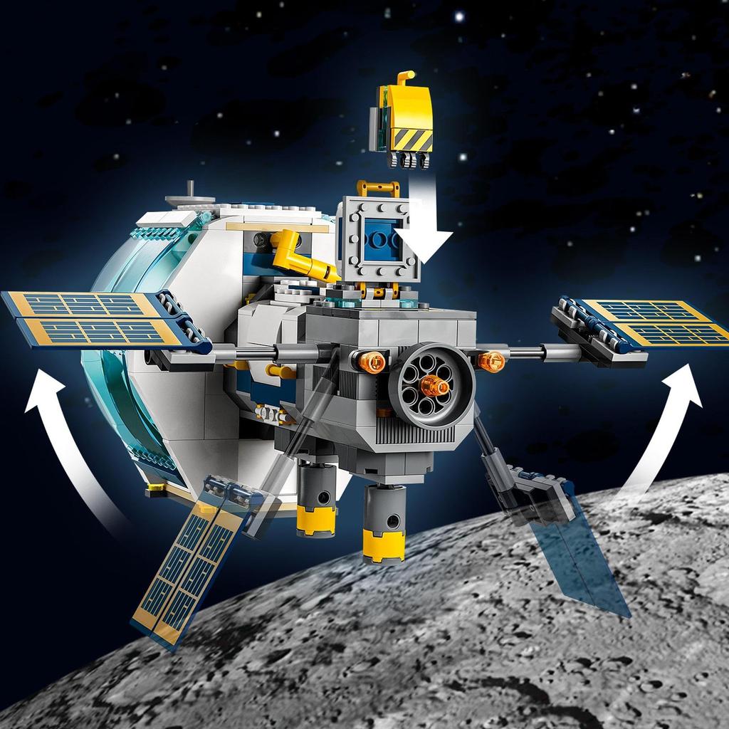 LEGO City Lunar Station 60349 Toy Block Present Space Space для мальчиков и девочек от 6 лет и старше