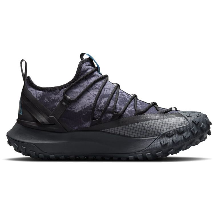 Nike ACG Mountain Fly Low Черные зеленые кроссовки унисекс Abyss DC9660-001
