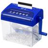 Ohm Electric HS-118-A 3-Way Hand Cross-Cut Shredder (Capacity: Approximately 2.5L for Paper, Blue)