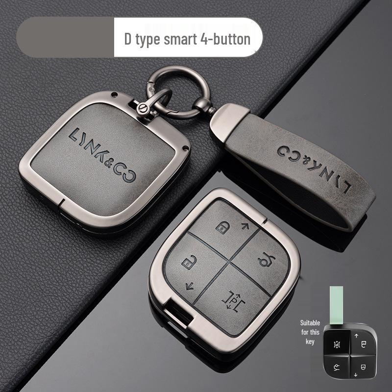 Ключница из цинкового сплава для моделей Lynk & Co - Подходит для Z20, Z10, Co 900 - Премиальный металлический держатель для смарт-карты