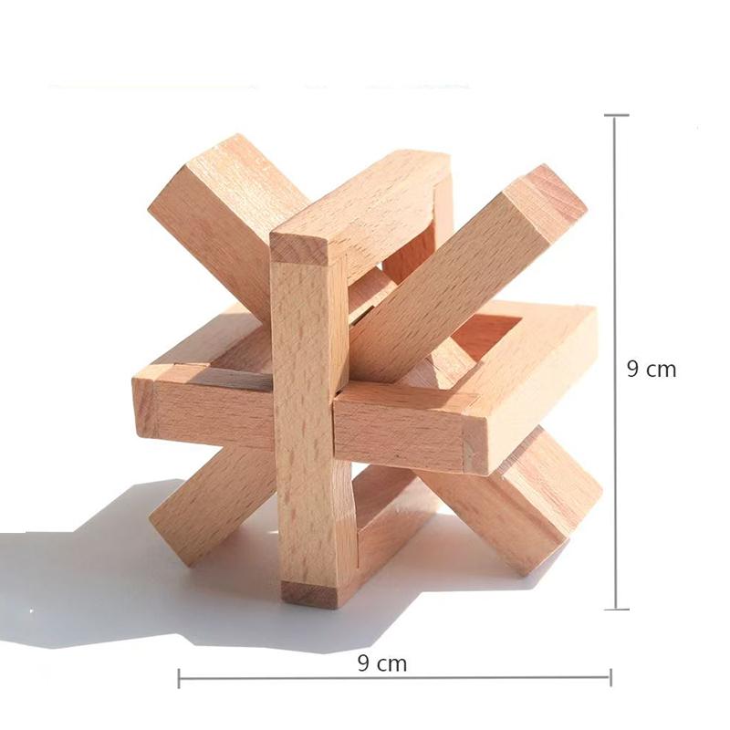 Luban Lock Weicheng Iq Difficulty Wooden Disentanglement Puzzles Brain Teasers Educational Mind Challenge Toys For Kids Adults
