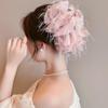 Elegant Mesh Flower Hair Clip in Black for Women Shark Claw for Ponytail Perfect for Celebrations and  Days