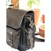 Men Black Leather Vintage Messenger Shoulder Laptop Briefcase Travel Bag