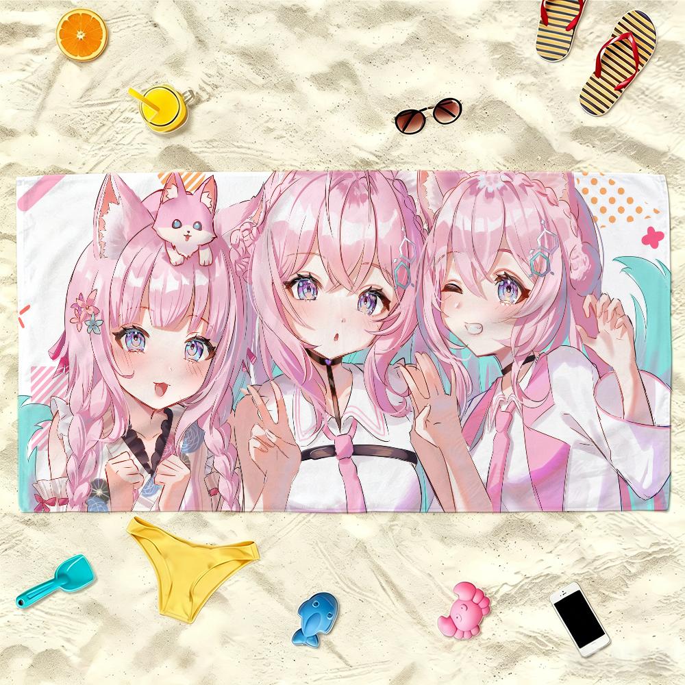 V-Hakui Koyori Полотенце Мягкое Легкое Защита от Песка Большое Пляжное Полотенце Быстросохнущее Ванная Спорт Семья