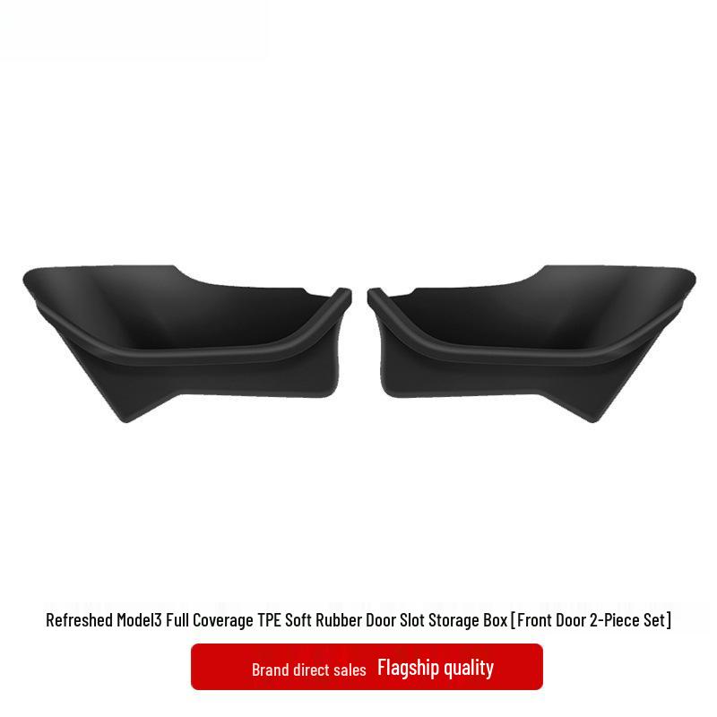 Tesla Model Y/3 Enhanced Door Storage Box & Slot Mat Set