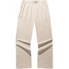 Comfortable Casual Simple Loose High-Waisted Straight Leg Knitted Sports Pants Women Bottoms Nude-Khaki 962517306-2