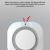 TUYA Smoke Detector Wireless White Color Smoke Sensor Highly Sensitive alarm fire for Home Alarm