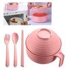 Microwave Ramen Set Cooker Bowl with Chopsticks Noodle Bowl Microwavable Fast Ramen Pot