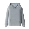 Children's Plain Fleece Hoodie - - Grey
