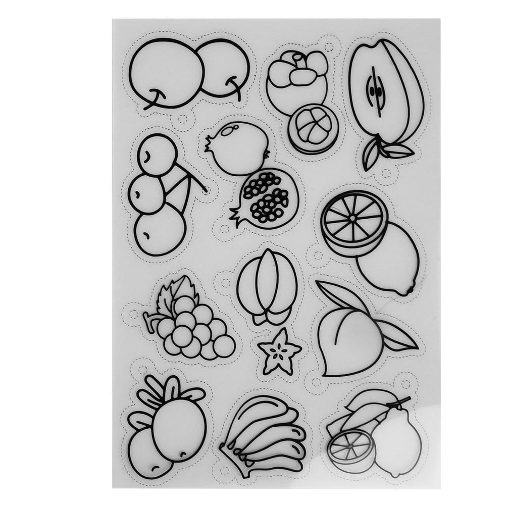 8pcs BOPS Shrinky Art Paper Fruit Vegetable Pattern Shrink Plastic Sheets  Key Chains Decorations
