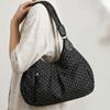 Универсальная Винтажная Женская Сумка на Плечо с Рисунком в Горошек Большая Вместимость Сумка-Тоут Сумка под Мышку