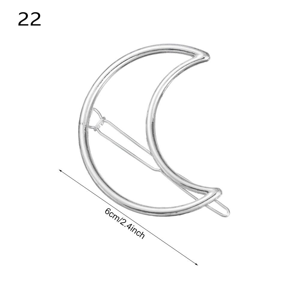 Hair Styling Barrettes Metal Hairclips Star Heart Hair Pins Knot Hair Clip Geometric Hairpins