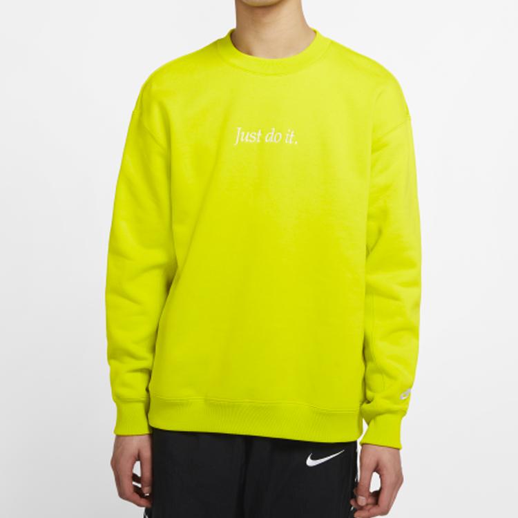Nike Sportswear JDI Sweatshirts Men's Green Crew Neck Moderate Regular CD0415-308