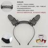 Interactive Gravity-Sensing Cat Ear Headband With Replaceable Fox Ears Motorized Folding Soft Plush Cosplay Anime Fans