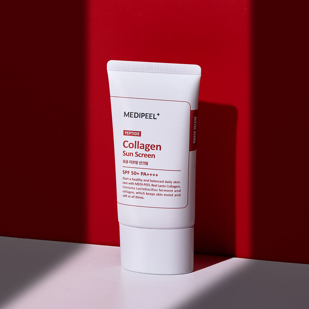 MEDIPEEL Red Lacto Collagen Pore Lifting Sun Cream SPF50+ PA++++ 50g Firming Moisturizing UV Protection