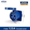 IP67 Waterproof Industrial 5-Pin 63A/125A Three-Phase Aviation Plug Connector