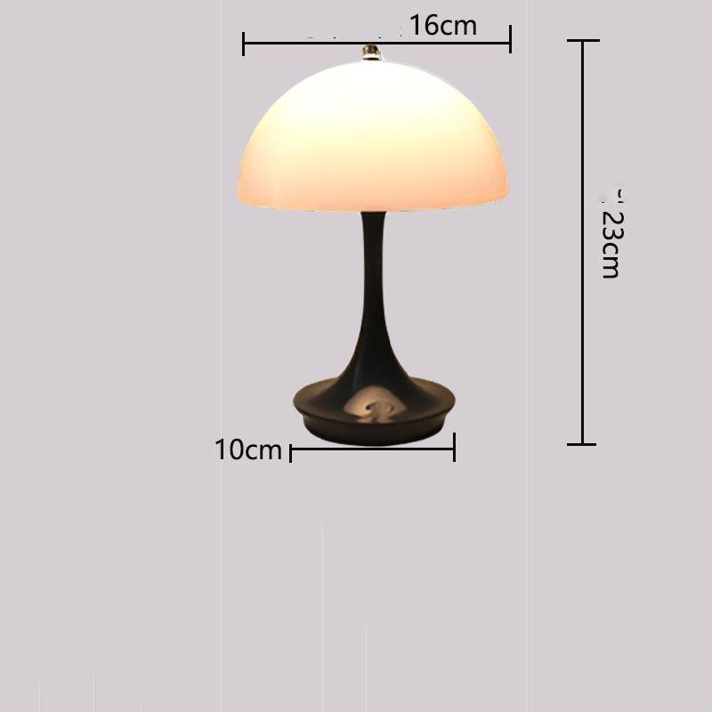 Mushroom Table Lamp USB Charging Flower Buds Table Lamp Touch Dimming Bedroom Bedside Decorative Lamps