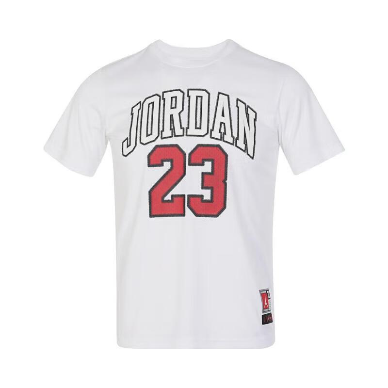 Jordan 23 Футболка Пуловер Мода Дышащий Короткий Рукав Унисекс Топы Белый HM4763-100