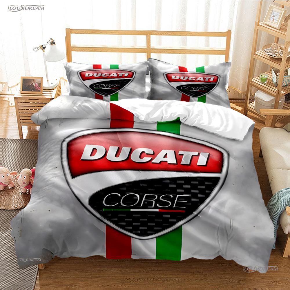 Moto Racing Casal All Season Duvet Cover Comforter Bedding Sets Soft Quilt Cover and Pillowcases Boys Single/Double/Queen/King