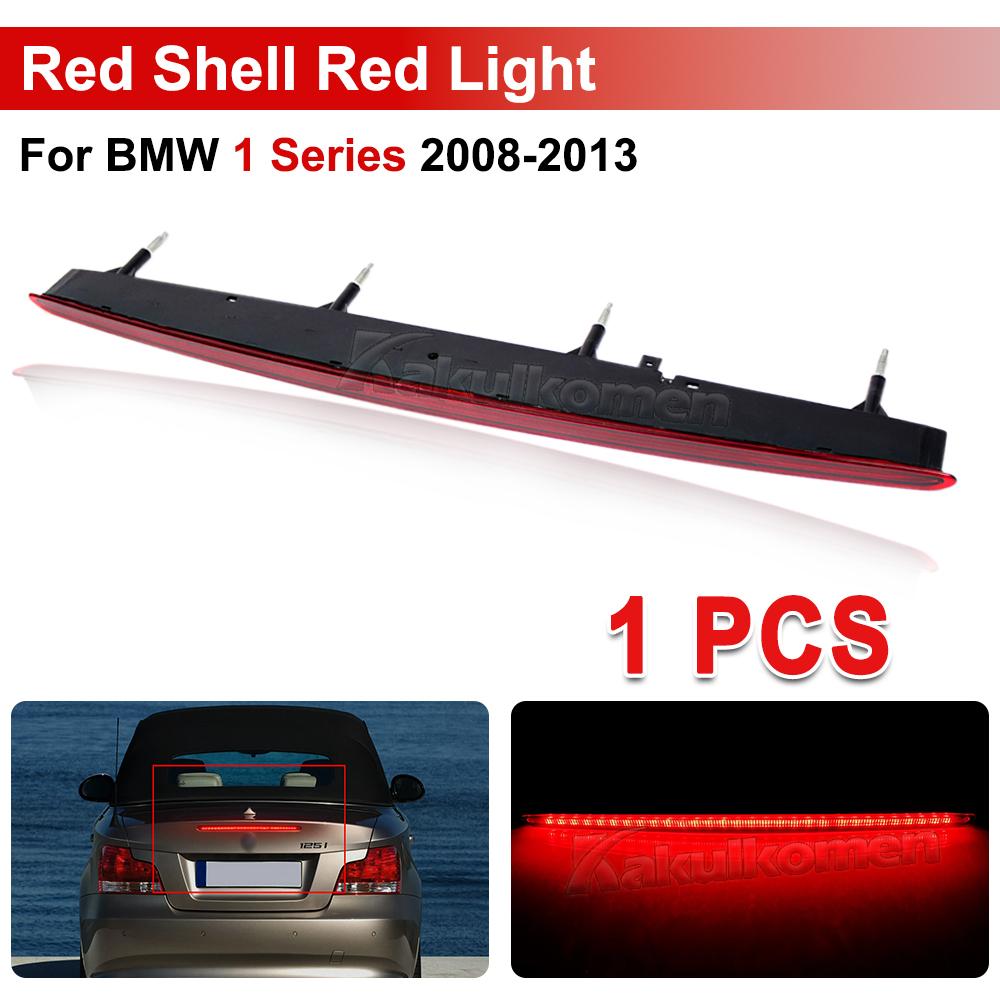 Car High Rear Brake Lamp For BMW 1 Series 128i 135i M E82 E88 2007-2013 Rear Bumper High Mount Taillight Stop Light 63257164978