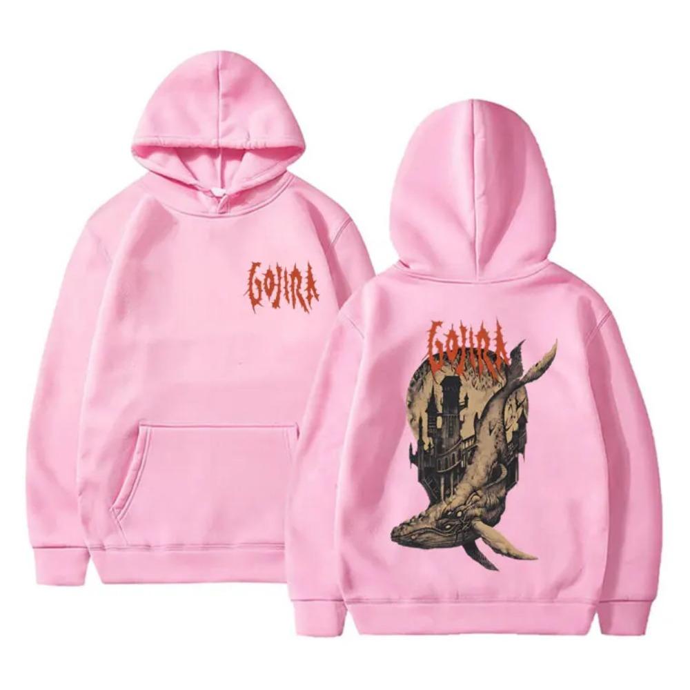 Французская метал-группа Gojira, мужская спортивная одежда с двусторонним принтом в стиле винтажного рока 'From Mars to Sirius Whale' свободная и модная