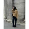 Women Fashion Sequins Shiny Short Jacket Elegant Long Sleeves Stand Collar Crop Coat Autumn Ladies High Street Partywear