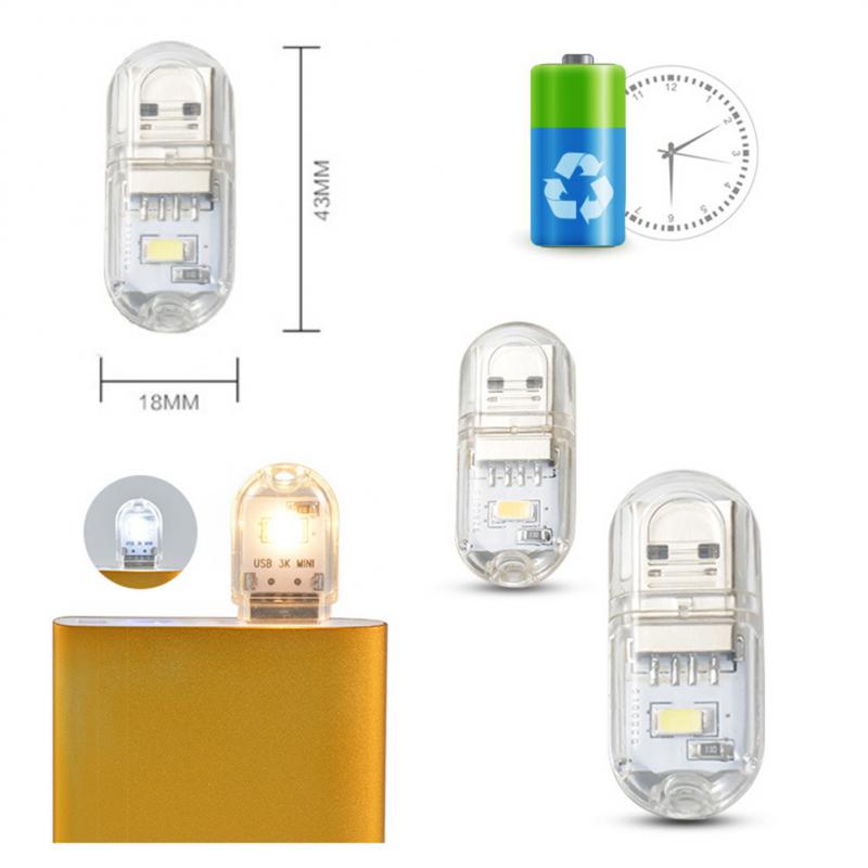 USB-лампа LED Night Light Computer Mobile Power Charger Small Book Lamps Защита глаз Настольный светильник для чтения Mini Light