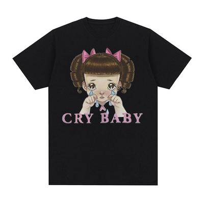 Футболка с рисунком из мультфильма «Cry Baby» от Melanie Martinez, унисекс, милые футболки в стиле ретро в стиле Харадзюку, футболка большого размера из 100% хлопка