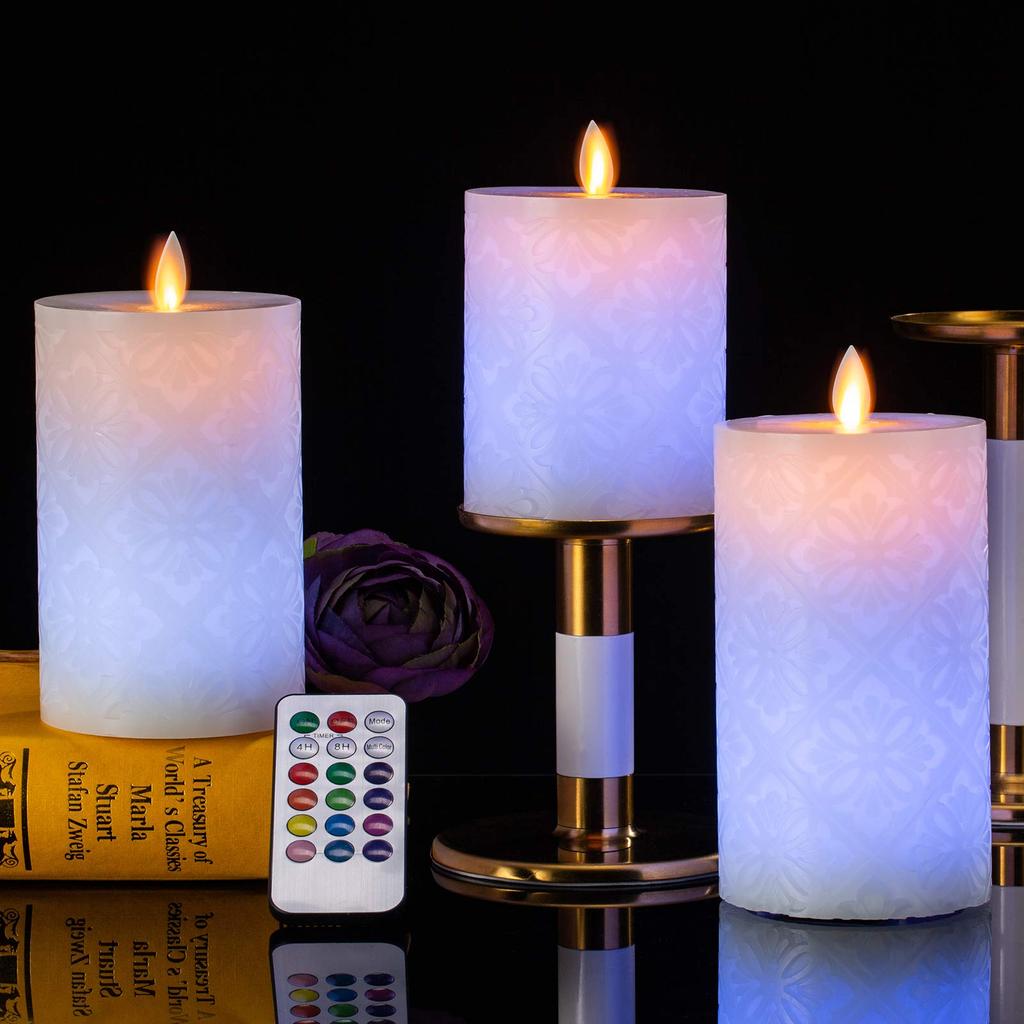 3/1Pcs Real Wax Led Candles with Remote Led Flameless Electric Candles Lamp Tealight Candle for Home Wedding Decor Night Light