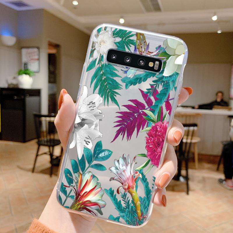 For Samsung Galaxy S10 Plus S10E Phone Case Shockproof Silicone Soft Funda Cute Transparent Bumper Coque For Samsung S10 S10+